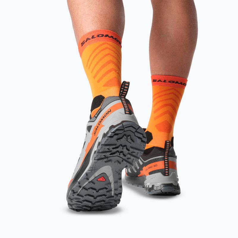 Herren-Laufschuhe Salomon XA PRO 3D V9 GTX turbulence/schwarz/burnt ochre 7