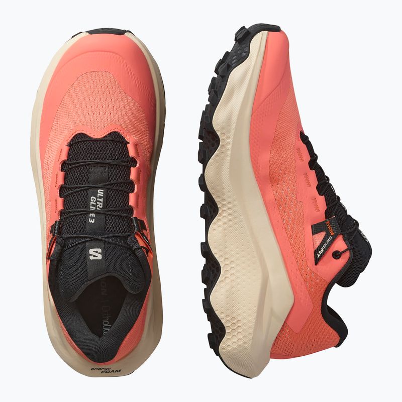 Damen-Laufschuhe Salomon Ultra Glide 3 fusion coral/tender peach/schwarz 6