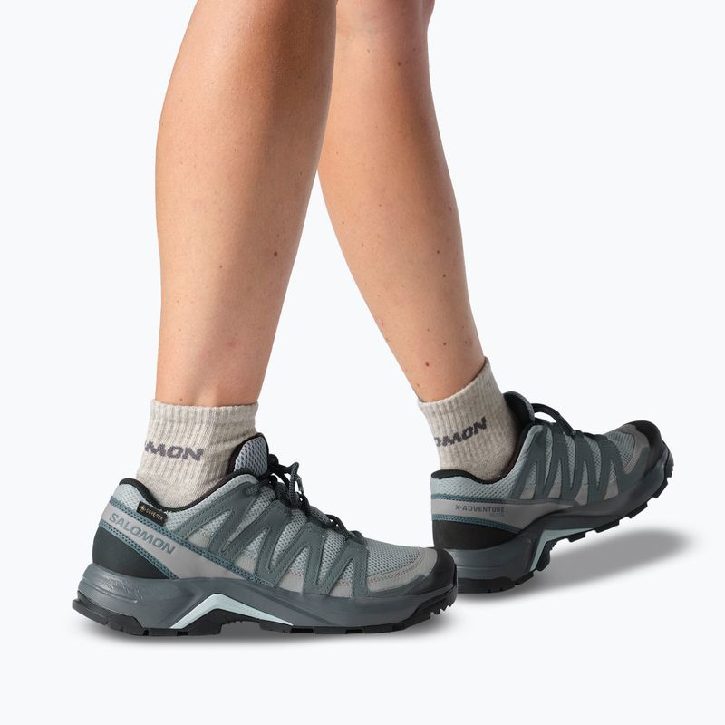 Damen-Trekkingschuhe Salomon X-Adventure Recon Waterproof mnment/turbu 15