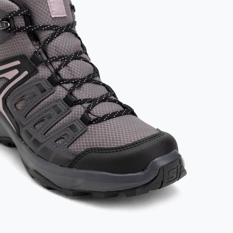 Damen-Trekkingstiefel Salomon Extegra GTX Mid henna/run raisin/mahogany rose 7