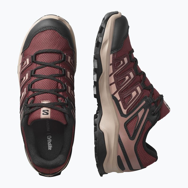 Damen-Trekking-Schuhe Salomon Extegra GTX henna/run raisin/mahogany rose 6