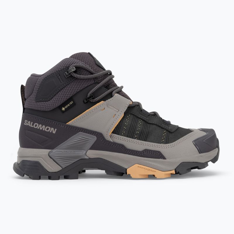 Damen-Trekking-Stiefel Salomon X Ultra 5 MID GTX neun Eisen / Möwe / weichen Ton 2