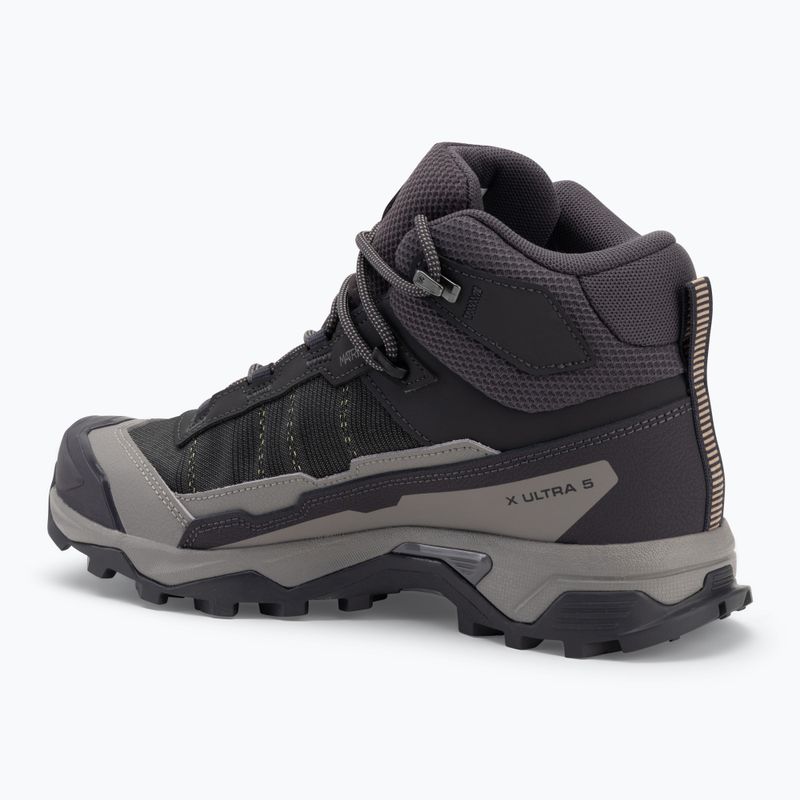 Damen-Trekking-Stiefel Salomon X Ultra 5 MID GTX neun Eisen / Möwe / weichen Ton 3