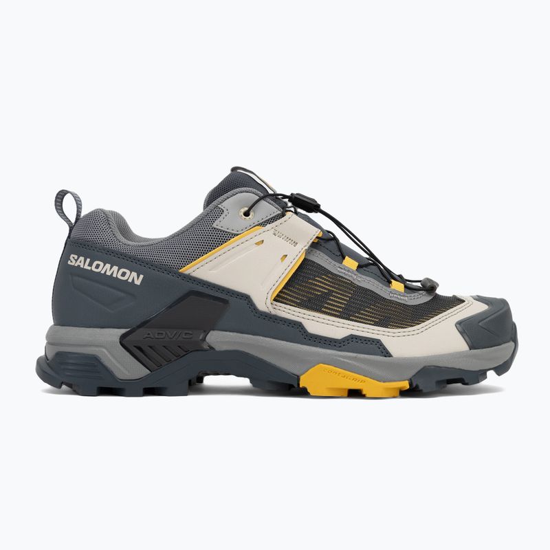 Herren-Trekking-Schuhe Salomon X Ultra 5 Denkmal / turbul / würzigen Senf 2