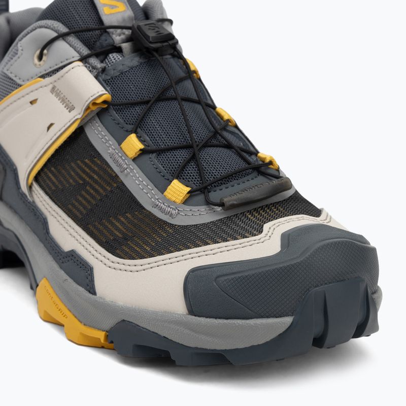 Herren-Trekking-Schuhe Salomon X Ultra 5 Denkmal / turbul / würzigen Senf 7