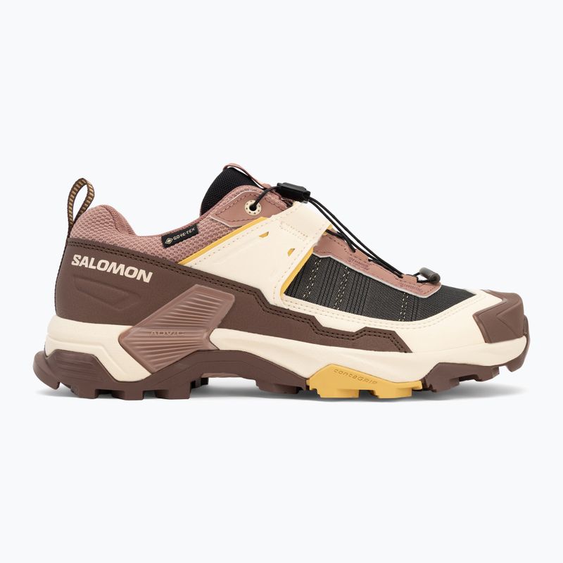 Damen-Trekking-Stiefel Salomon X ULTRA 5 GTX Wurzelholz / french roast / rattan 2
