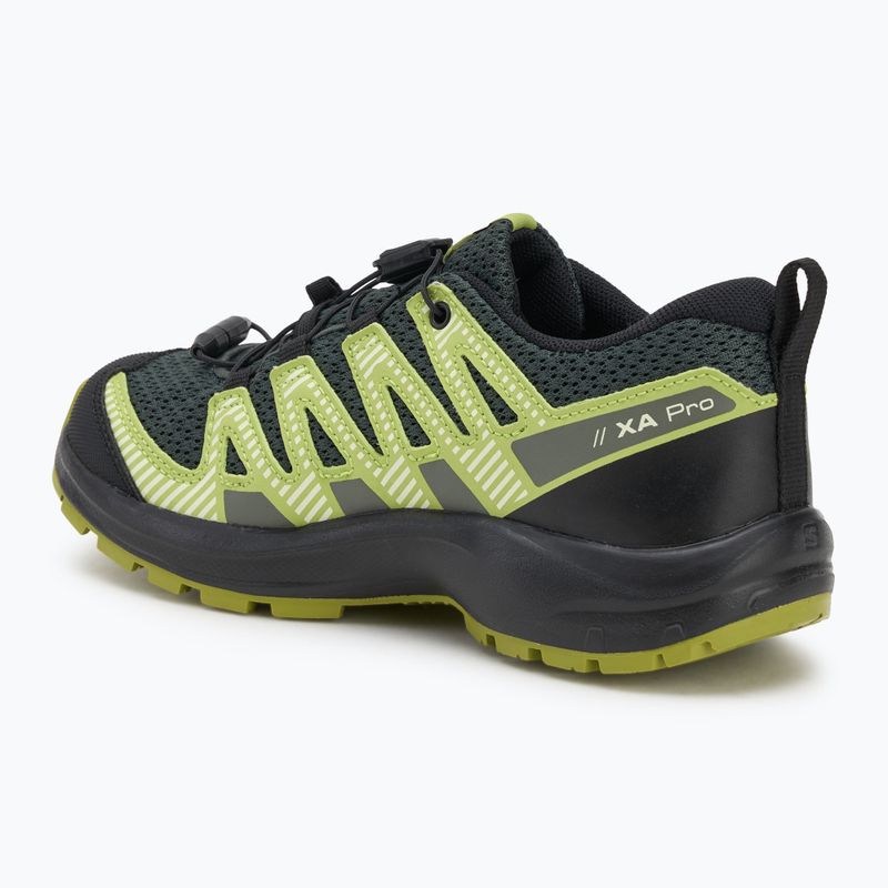 Kinder-Trekking-Schuhe Salomon XA Pro V8 urban chic/schwarz/dunkles Zitrone 3