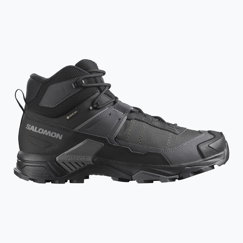 Herren-Trekkingschuhe Salomon X Ultra 5 MID Wide GTX black/asphalt/ castlerock 8