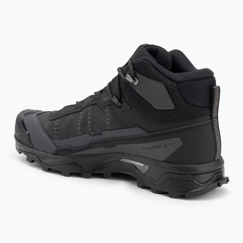 Herren-Trekkingschuhe Salomon X Ultra 5 MID Wide GTX black/asphalt/ castlerock 3