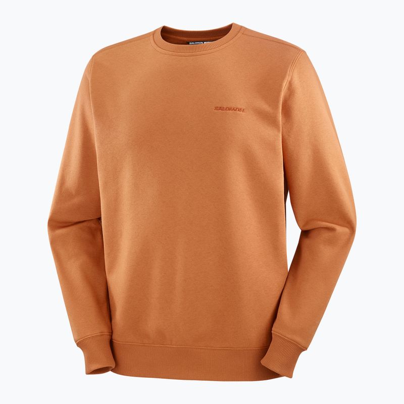 Herren Salomon Logo Crewneck Sweatshirt sierra 5