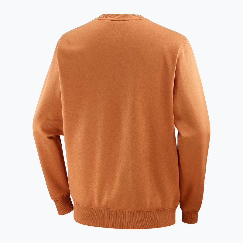 Herren Salomon Logo Crewneck Sweatshirt sierra 6