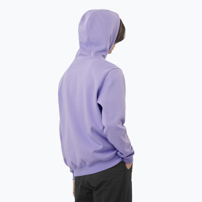Hoodie Sweatshirt Herren Salomon Logo Hoodie violet tulip 2