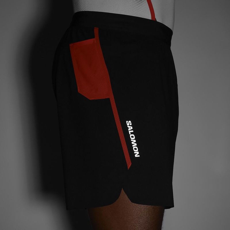 Laufshorts Herren Salomon S/Lab Speed Spl 7" deep black / fiery red 5