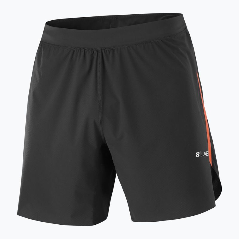Laufshorts Herren Salomon S/Lab Speed Spl 7" deep black / fiery red 6