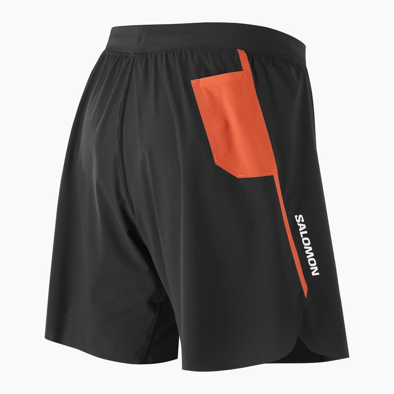 Laufshorts Herren Salomon S/Lab Speed Spl 7" deep black / fiery red 7