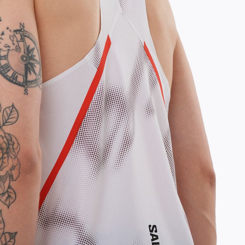 Lauf Tank Top Herren Salomon S/Lab Speed Singlet white / andorra 3
