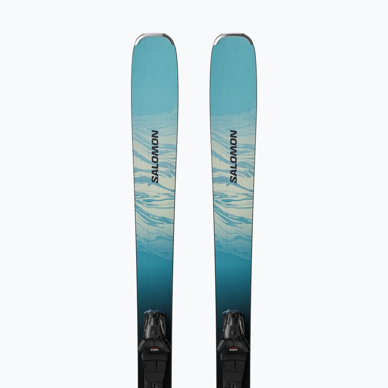 Damen-Ski Salomon Stance W 80 + Bindungen M10 GW alaskan blue/porcelain/lime cream 4