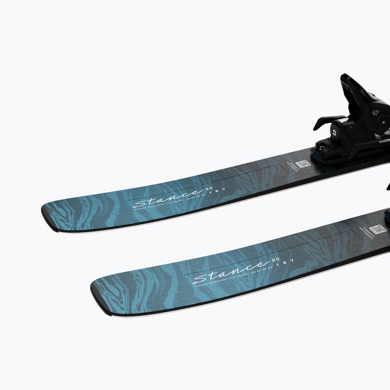 Damen-Ski Salomon Stance W 80 + Bindungen M10 GW alaskan blue/porcelain/lime cream 6