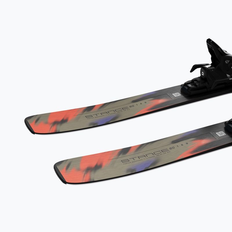 Alpinski mit Bindung Salomon Stance 80 + M10 GW kelp/nasturtium 7