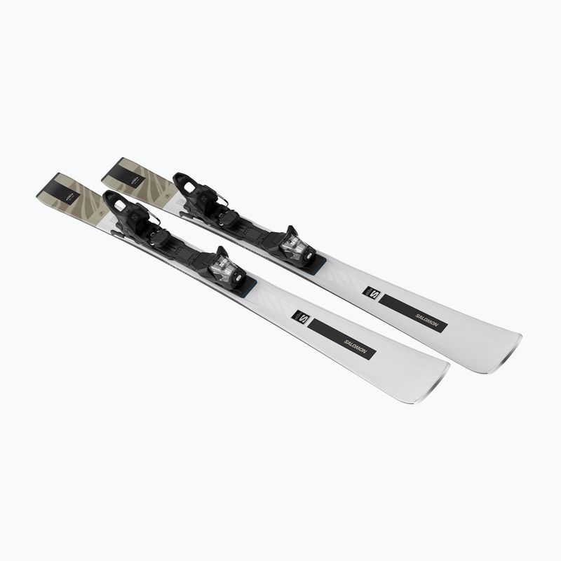 Damen-Ski Salomon S/Max N°10 Silver + Skibindungen M10 GW silver met/light bronze met/black 3