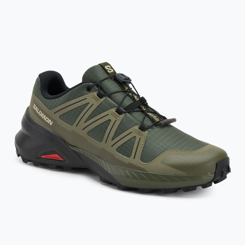 Herren-Laufschuhe Salomon Speedcross Peak olive night/deep lichen green/schwarz