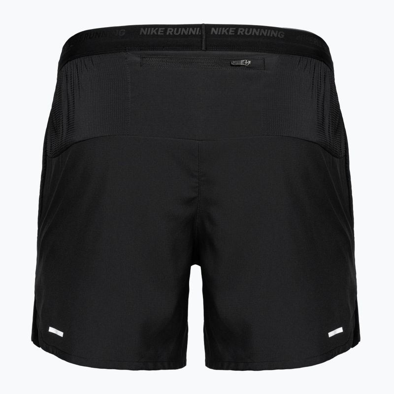 Nike Dri-Fit Stride 5" Herren Laufshorts mit Kurzfutter schwarz/schwarz 2