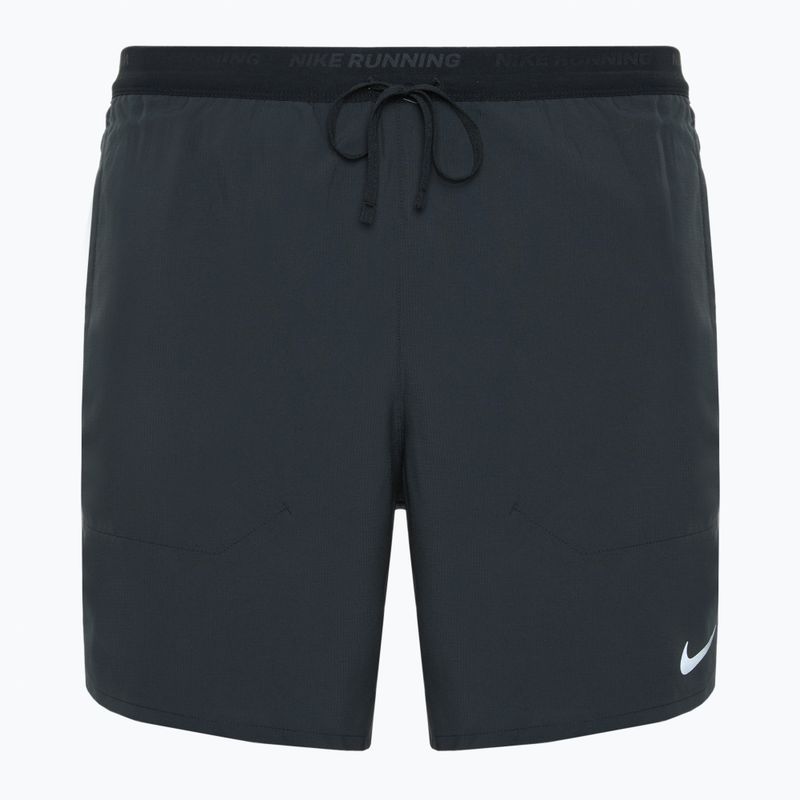 Herren Nike Dri-FIT Stride Laufshorts schwarz/schwarz/schwarz/reflektierendes Silber