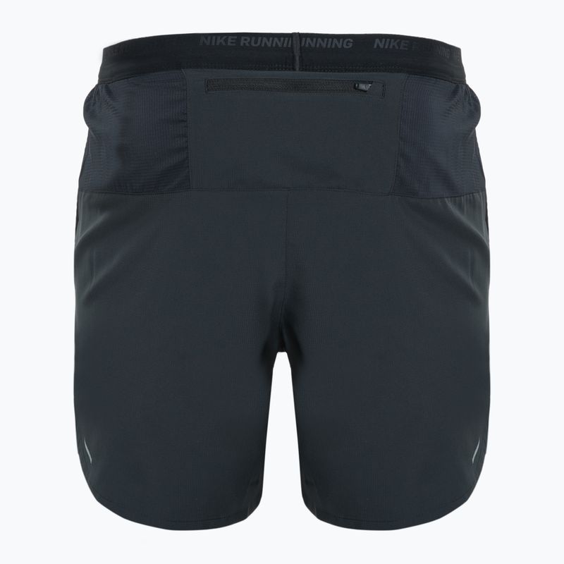 Herren Nike Dri-FIT Stride Laufshorts schwarz/schwarz/schwarz/reflektierendes Silber 2