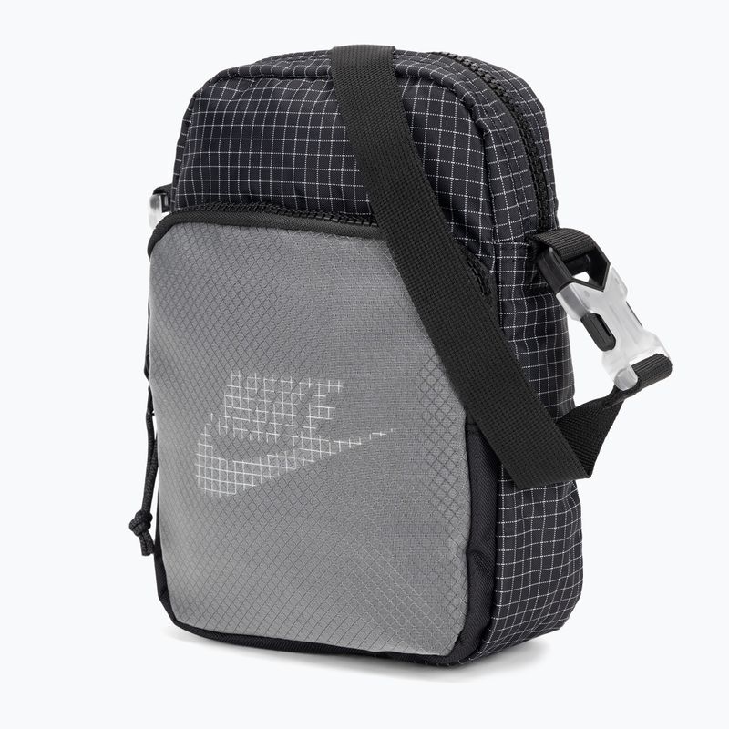 Nike Heritage Crossbody schwarz/anthrazit/weißes Säckchen 2