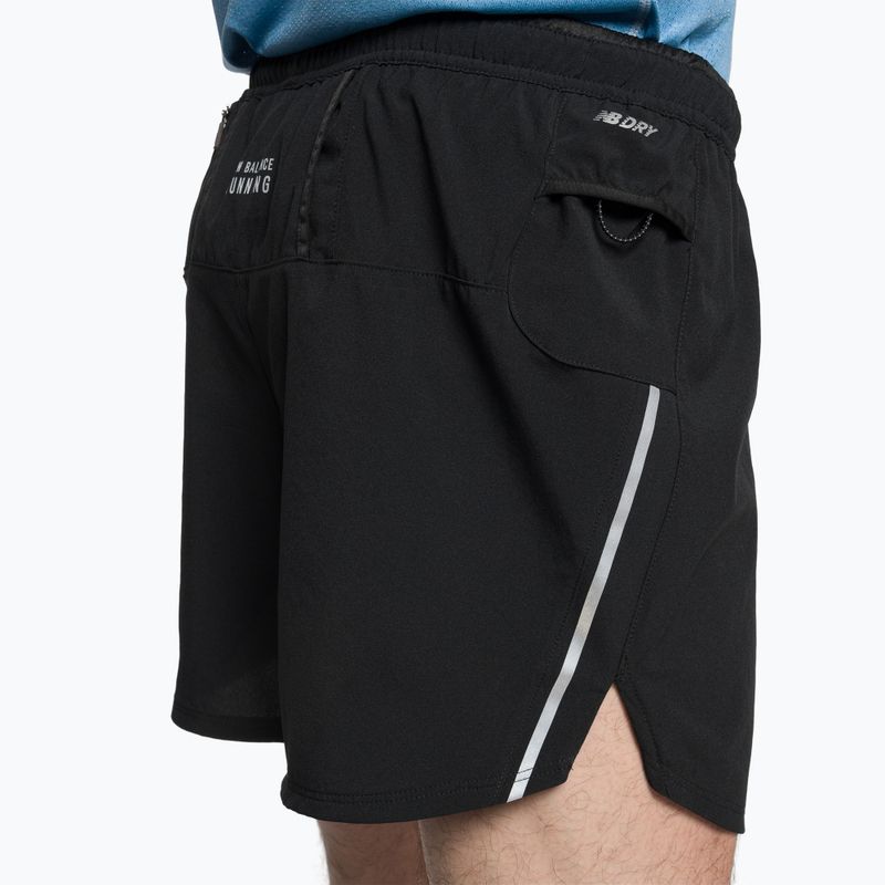 New Balance Impact Run 5" Herren Laufshorts schwarz MS21268BK 4