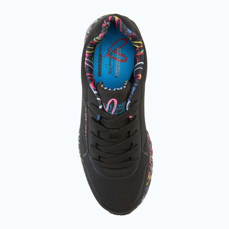 Schuhe Kinder SKECHERS Uno Lite Lovely Luv black/multicolor 5