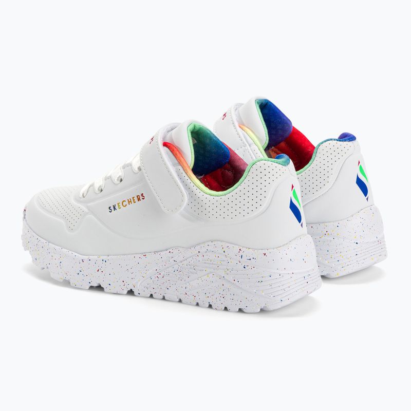 SKECHERS Kinder Turnschuhe Uno Lite Rainbow Specks weiß/multi 3