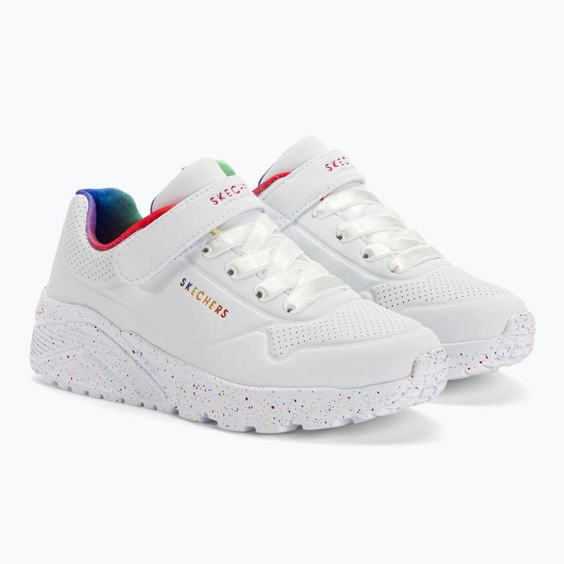 SKECHERS Kinder Turnschuhe Uno Lite Rainbow Specks weiß/multi 4