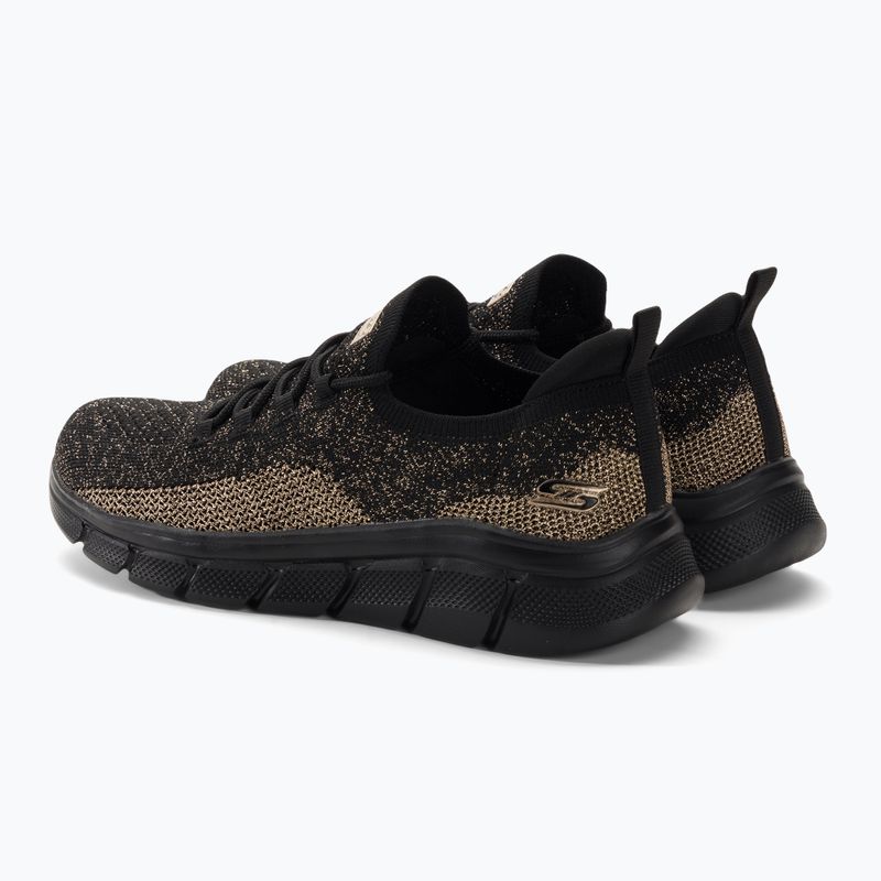 Damen SKECHERS Bobs B Flex Fall Sparks schwarz/gold Turnschuhe 3