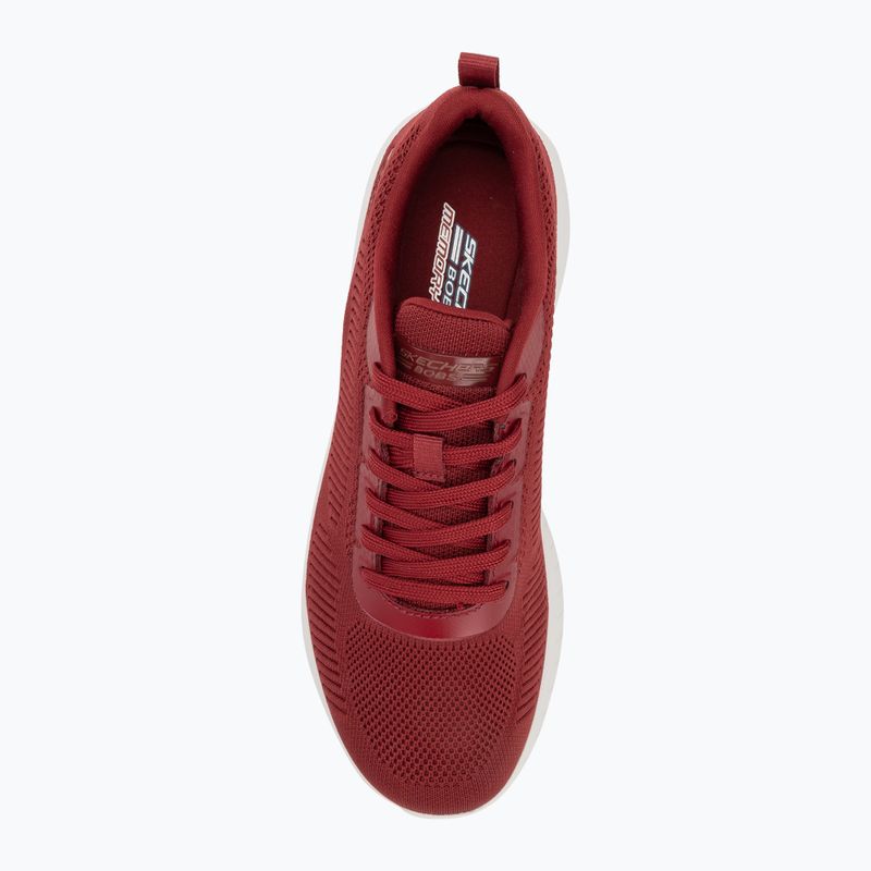 Schuhe Damen SKECHERS Bobs Squad Chaos Face Off red 5