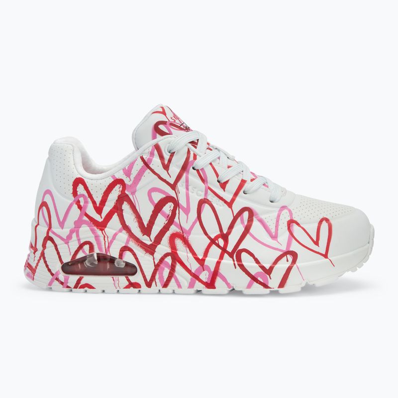 SKECHERS Damen Schuhe JGoldcrown Uno Spread The Love weiß/rot/rosa 2