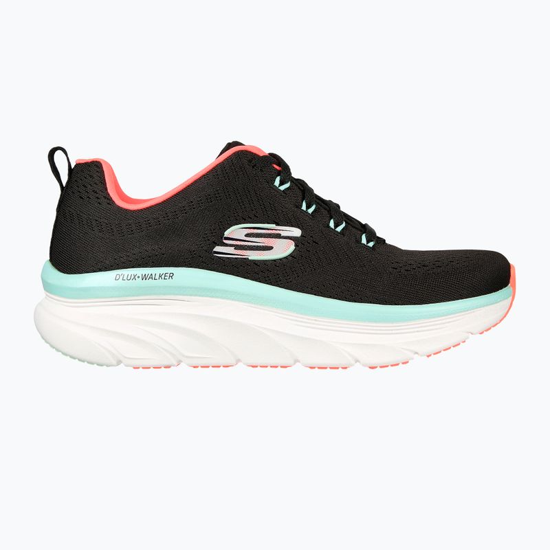 SKECHERS D'Lux Walker Let It Glow Damen Turnschuhe schwarz/mint 8