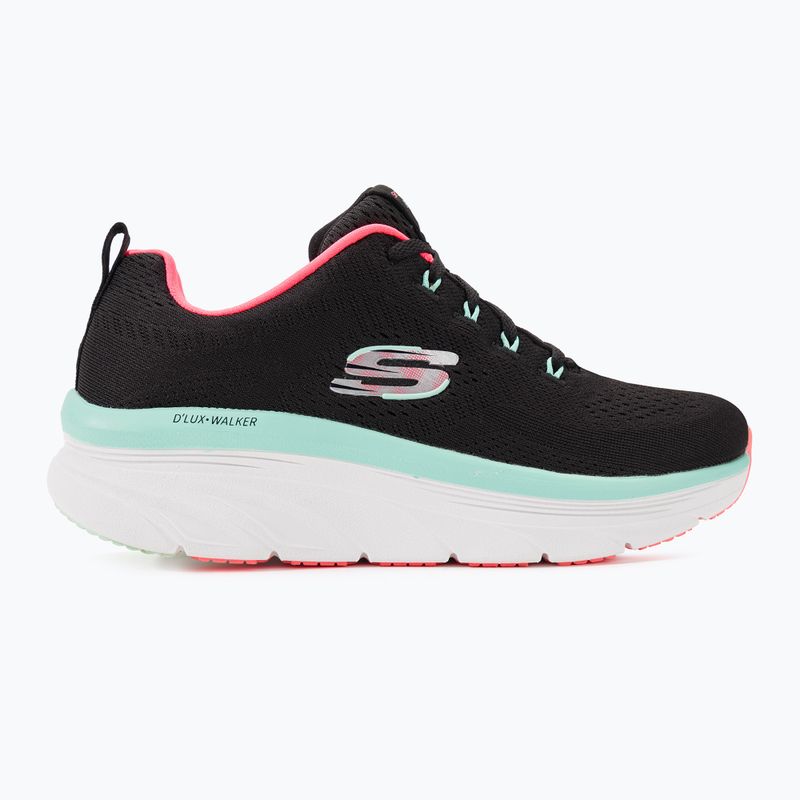 SKECHERS D'Lux Walker Let It Glow Damen Turnschuhe schwarz/mint 3