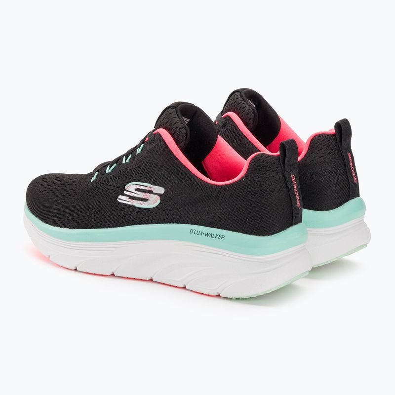 SKECHERS D'Lux Walker Let It Glow Damen Turnschuhe schwarz/mint 4