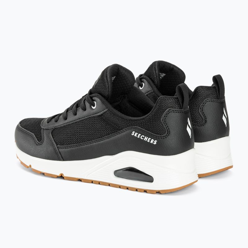 SKECHERS Uno Inside Matters Damen Schuhe schwarz/weiß/mesh 4