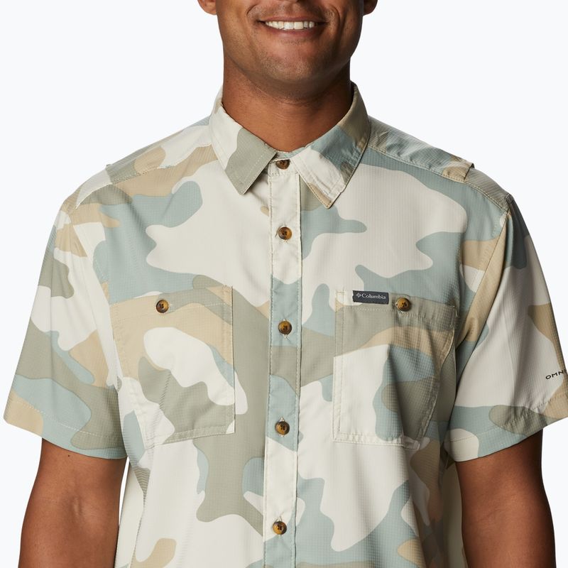 Herren Columbia Utilizer gedruckt gewebt SS Niagara Mod Camo Trekkinghemd 1990825 4