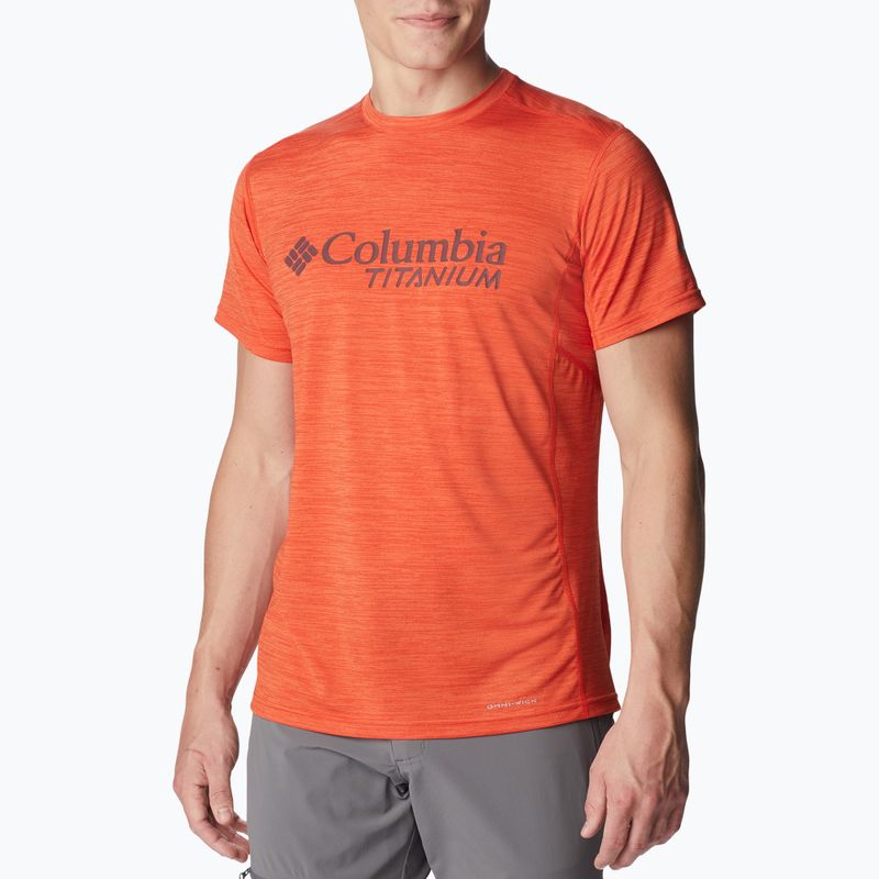 Columbia Herren Titan Pass Grafik-Trekkinghemd rot 1991471839