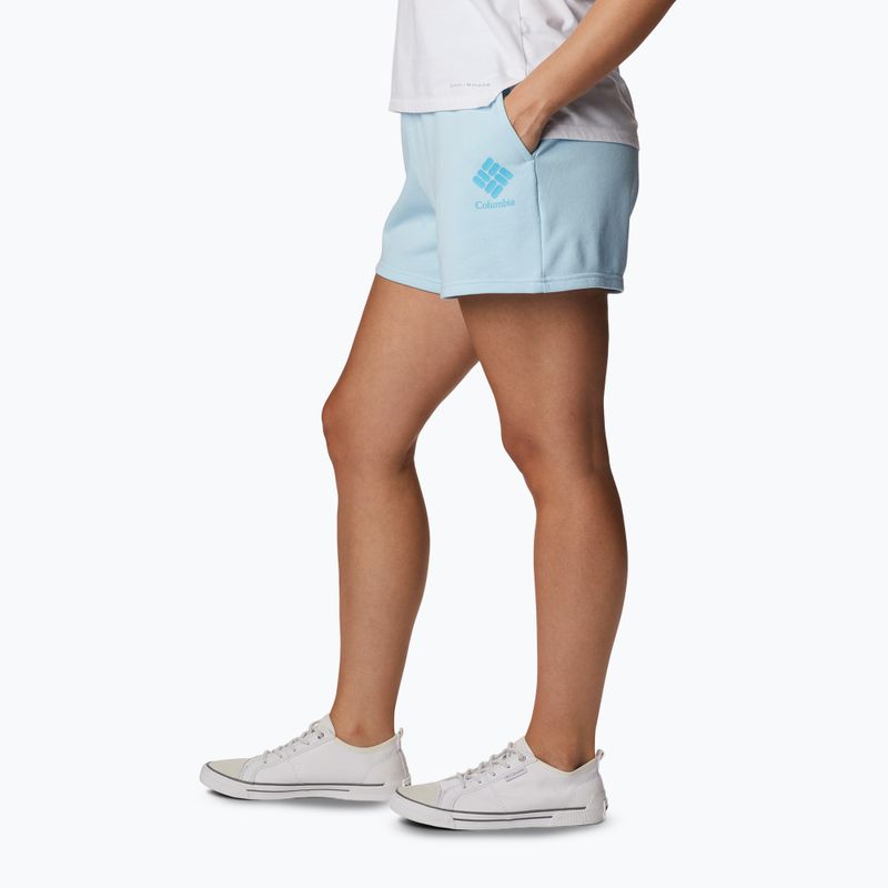 Columbia Logo III French Terry Damen Trekking-Shorts blau 2032881490 3