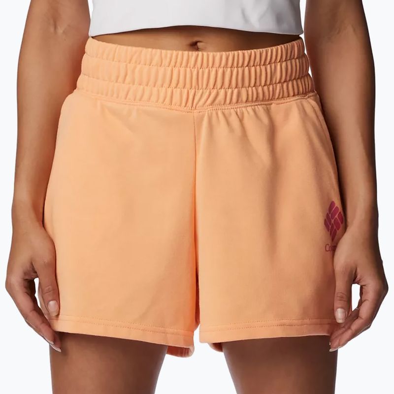 Columbia Logo III French Terry Damen Trekking-Shorts orange 2032881812 4