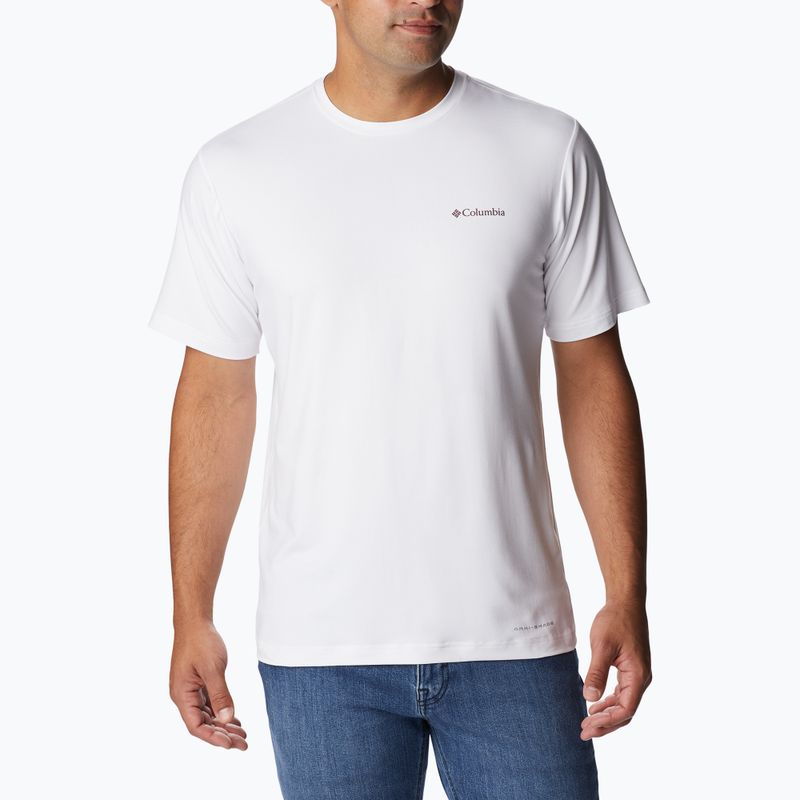 Columbia Tech Trail Graphic Herren-Trekkinghemd weiß 1930802