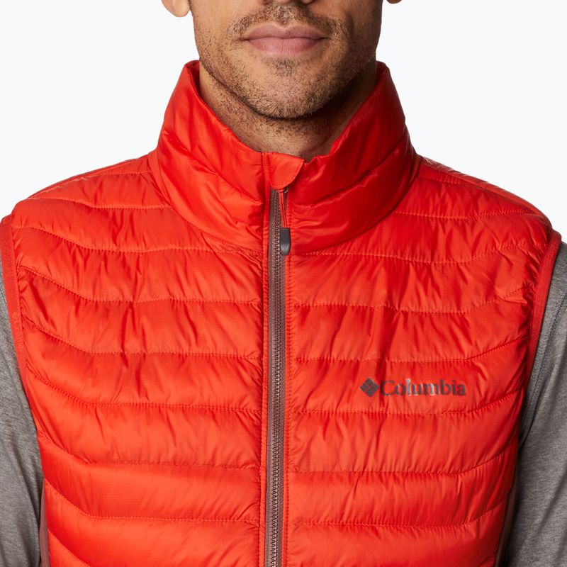 Columbia Powder Pass Herren Wandern ärmellos rot 1842414839 4