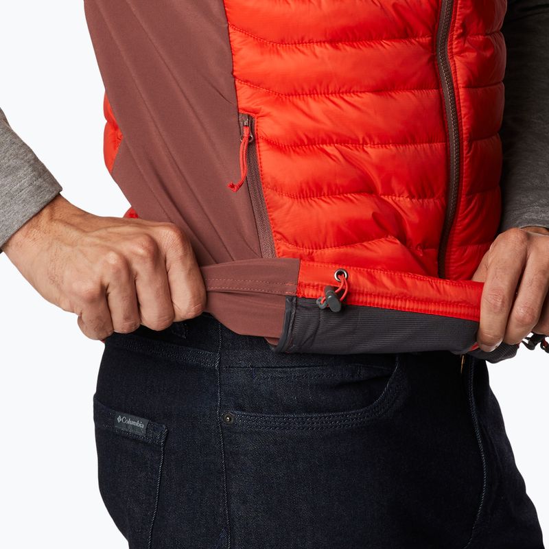 Columbia Powder Pass Herren Wandern ärmellos rot 1842414839 5