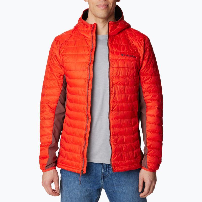 Columbia Powder Pass Hooded Herren Hybrid Jacke rot 1773271839 3