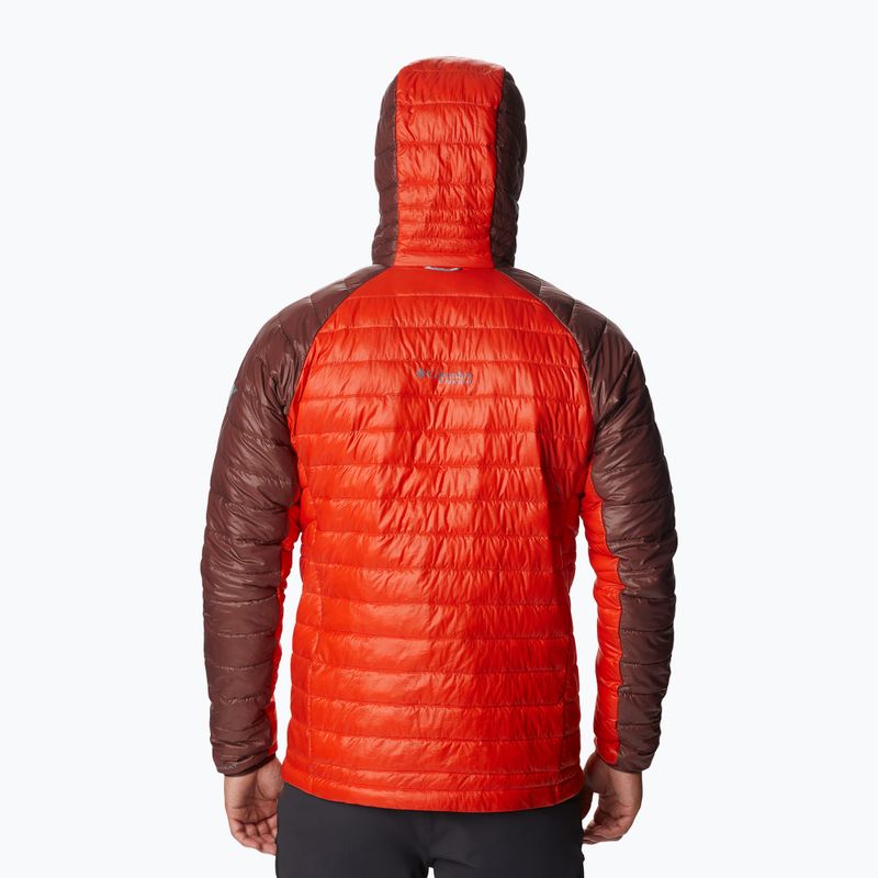 Herren Columbia Platinum Peak Daunenjacke mit Kapuze Rot 2008611839 2