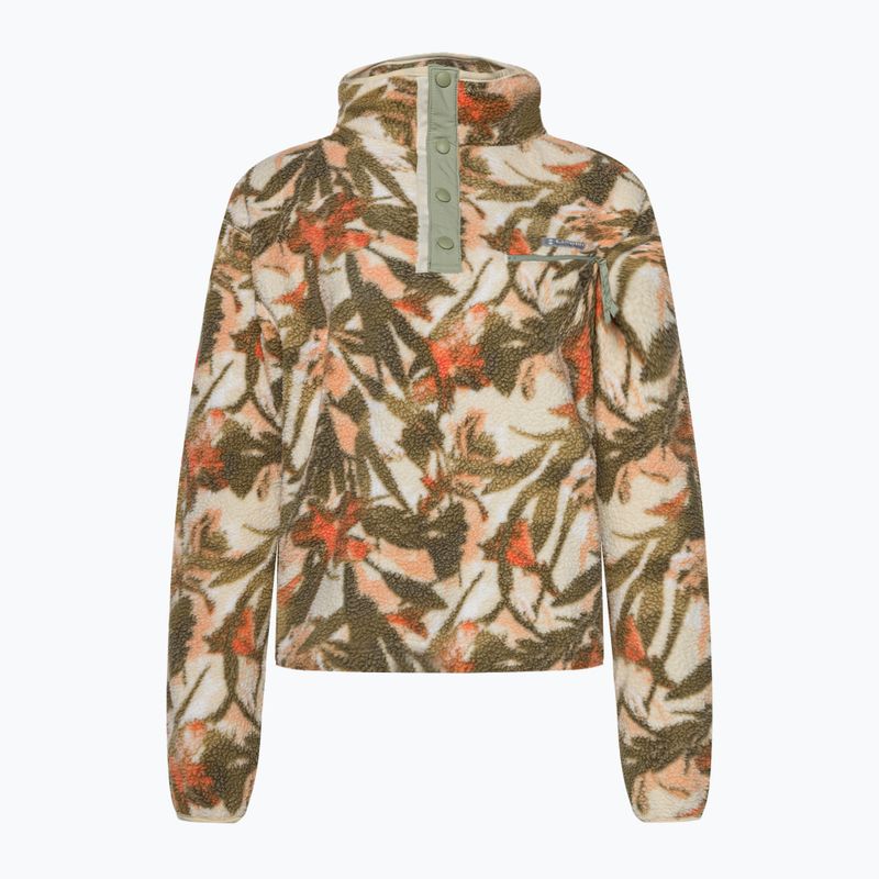 Columbia Damen Helvetia Cropped Half Snap Fleece-Sweatshirt Kreide floriculture 2014561194
